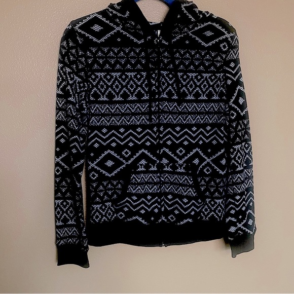 No Boundaries zip front sweater size L/G 11-13 - Picture 1 of 5
